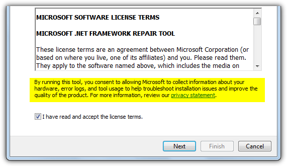 napraw Microsoft. NET Framework