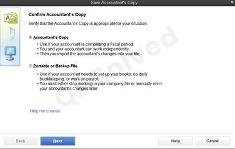 Save Accountant Copy