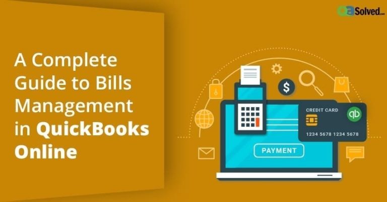 Bills Management in QuickBooks Online