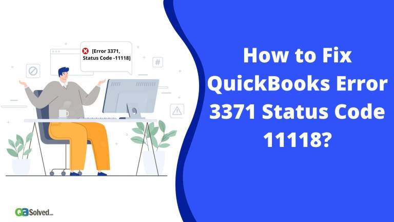 How to Fix QuickBooks Code Error 3371