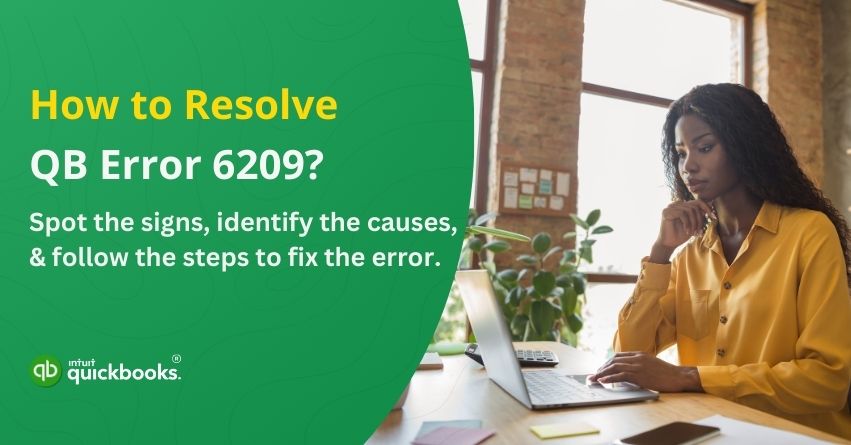 Fix QuickBooks Error 6209