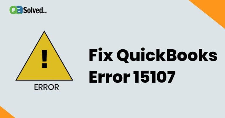 quickbooks error 15107