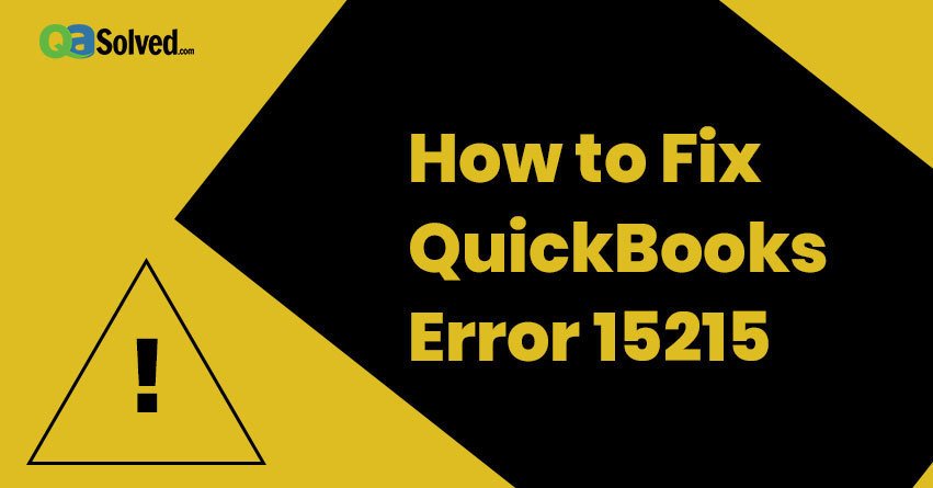 quickbooks error 15215