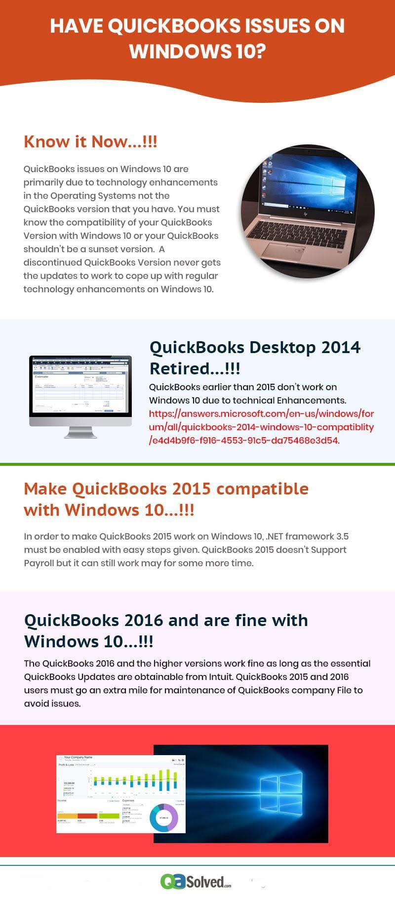 quickbooks compatibility issues with Windows 10