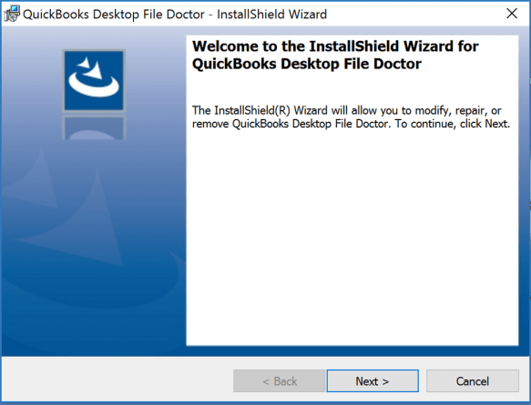 quickbooks desktop file doctor installshield wizard