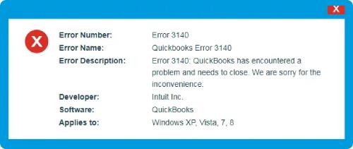 QuickBooks Error 3140