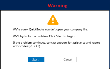 QuickBooks error 6123 0