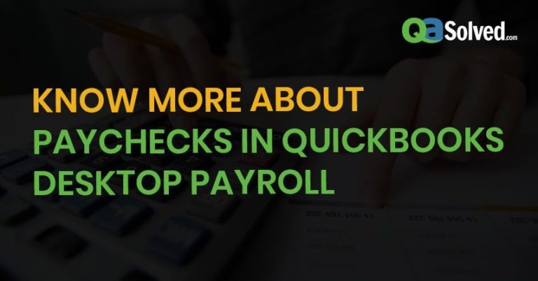 quickbooks paycheck