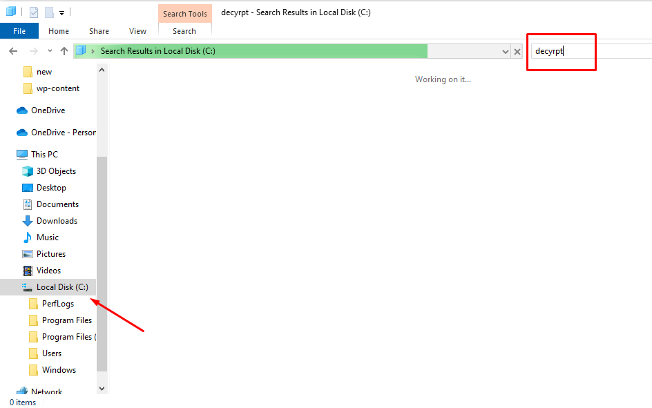 Access Local Drive C