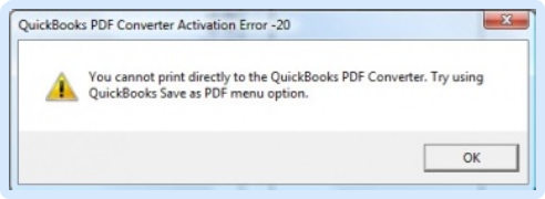 QuickBooks Error 20