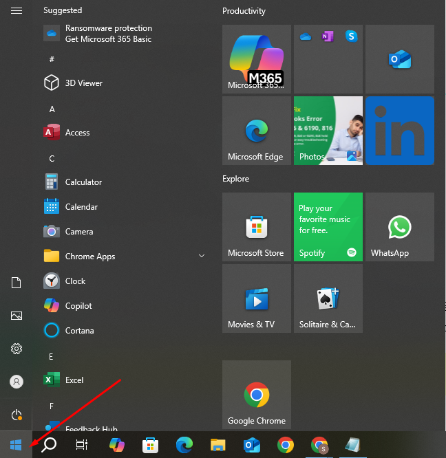 Select Windows