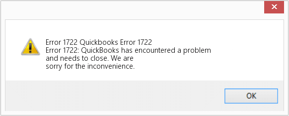 QuickBooks Error 1772
