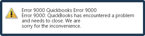 QuickBooks Error 9000