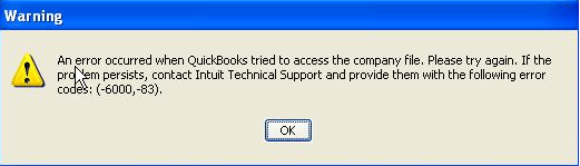 QuickBooks Error -6000,-83 QuickBooks error 6000, 83