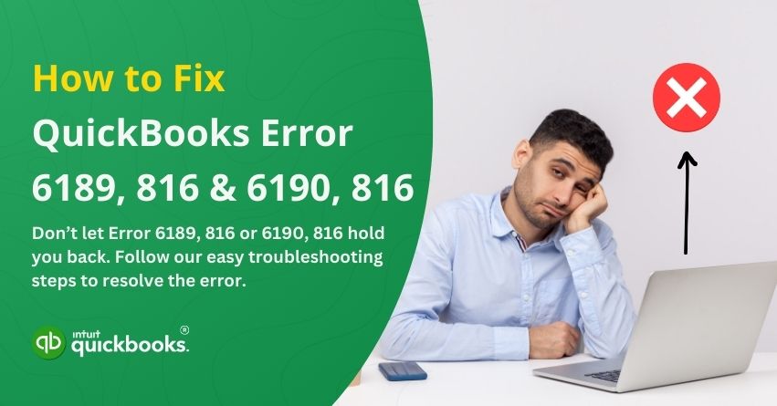 How to Fix QuickBooks Error 6189, 816 and 6190, 816