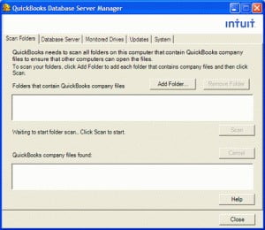 launch the quickbooks database server manager