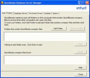 Launch the quickbooks database server manager