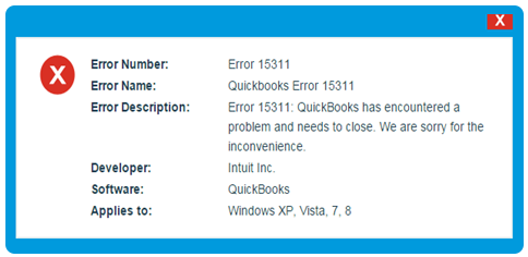 QuickBooks Error 15311