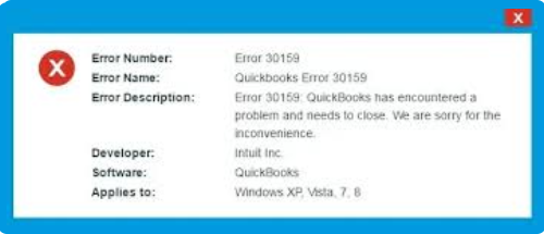 QuickBooks Error 30159