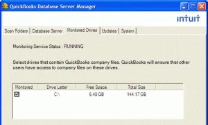 Using Monitored Drive Features in QuickBooks Database Server Manager using monitored drive features in connect to Database Server Manager for QuickBooks Desktop