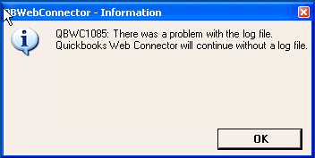 qbwc1085 error