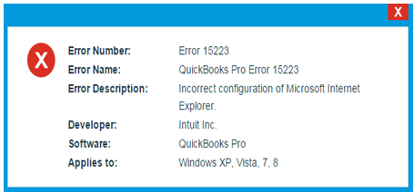 QuickBooks Error 15223