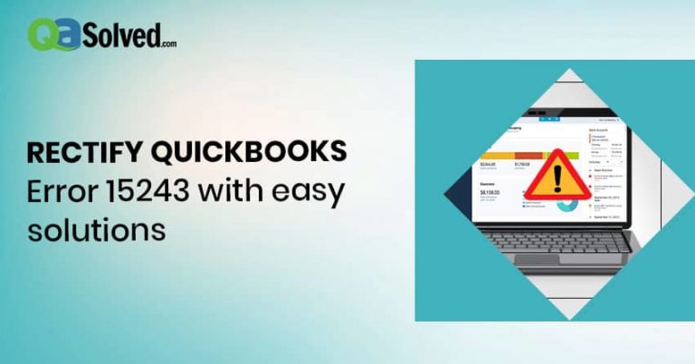 QuickBooks Error 15243