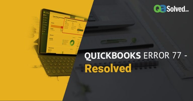 quickbooks error 77