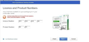 Incorrect QuickBooks License Product Number Incorrect QuickBooks License Product Number