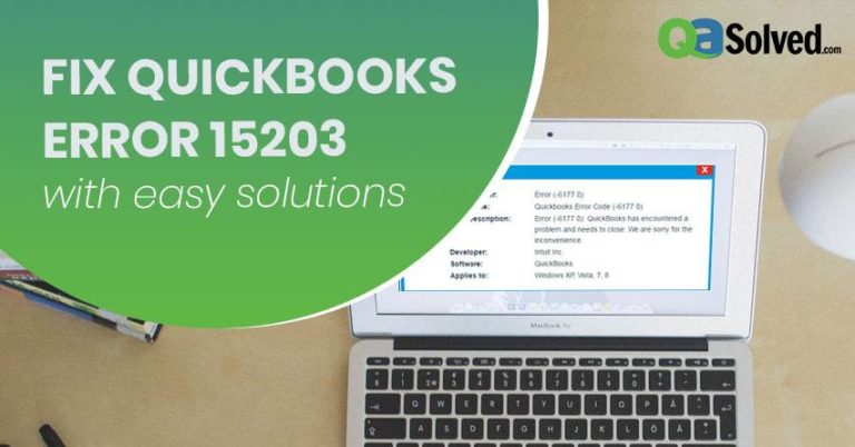 quickbooks error 15203