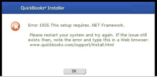 QuickBooks Error 1935 QuickBooks Error 1935