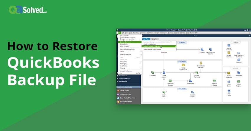 How to Restore QuickBooks Backup File?