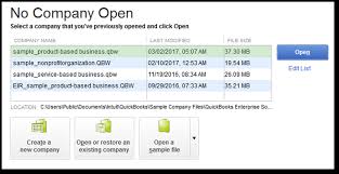 Try Opening QuickBooks Sample Company file