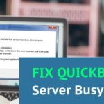 quickbooks server busy error