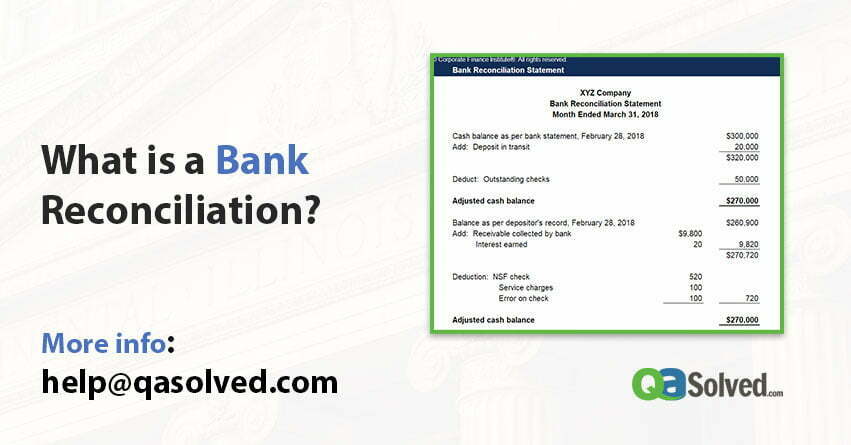 what is a bank reconciliation
