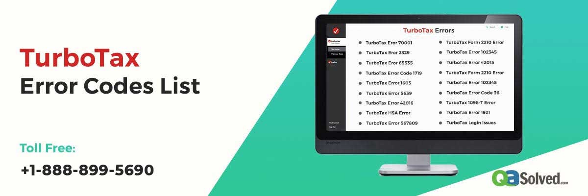 Complete TurboTax Error Codes List (2021) - QASolved