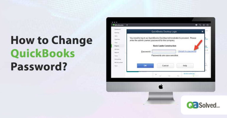 change quickbooks password