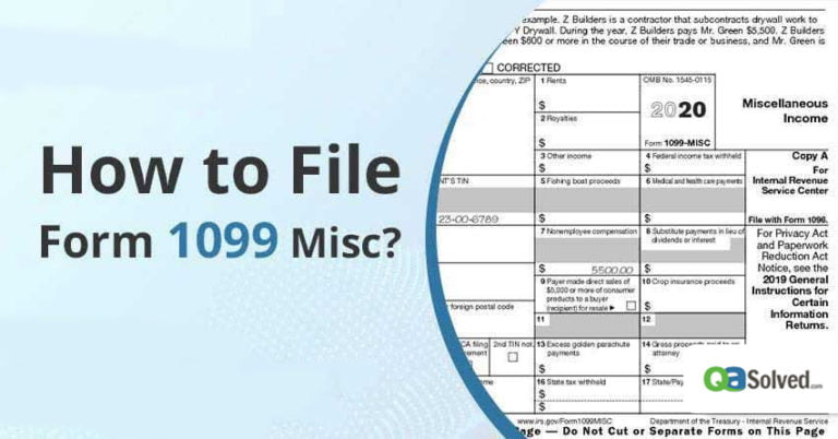 how to file 1099 misc