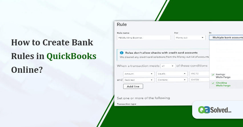 How to Create Bank Rules in QuickBooks Online?