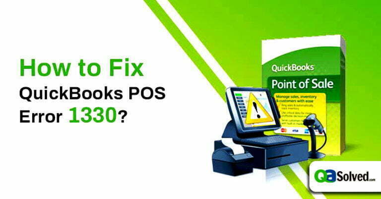 quickbooks pos error 1330