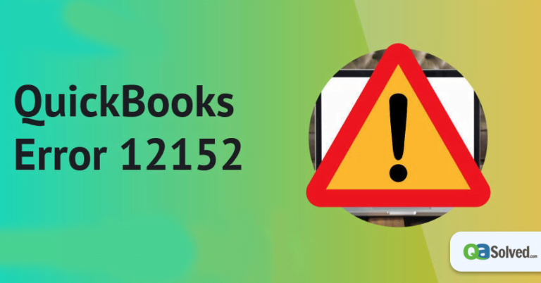 quickbooks error 12152