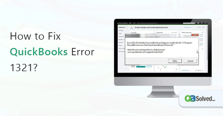 quickbooks error 1321