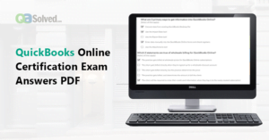 QuickBooks Online Certification Exam Answers Questions 2023