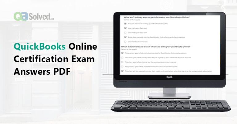 quickbooks online certification exam answers pdf