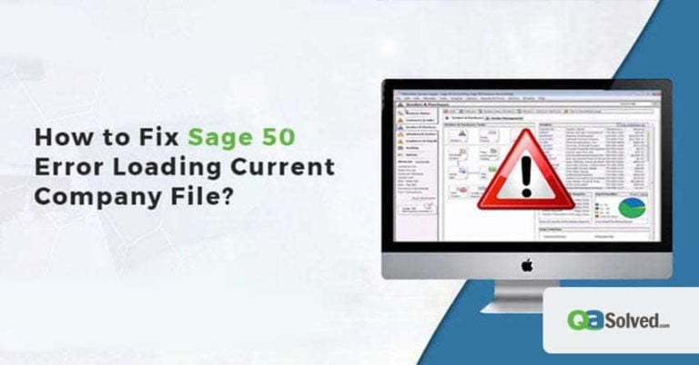 sage 50 error loading current company file