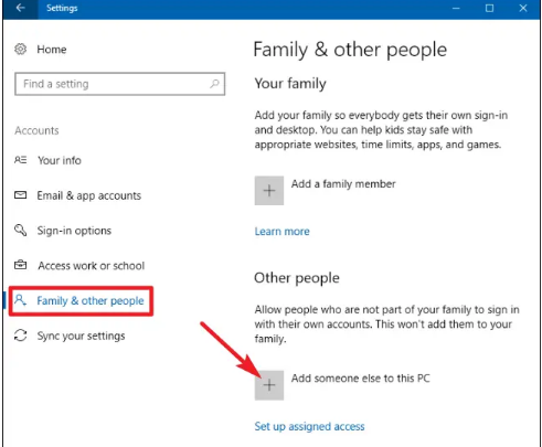 Create a new windows admin user