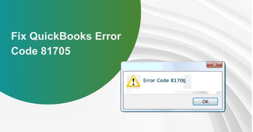 QuickBooks Error Code 81705
