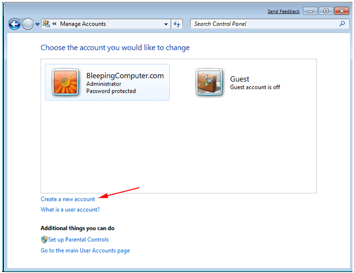 Create a New Windows Admin User Account