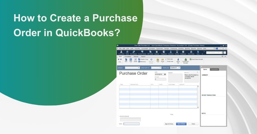 Purchase Order in QuickBooks
