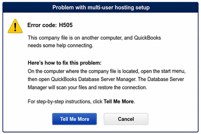 QuickBooks H505 Error